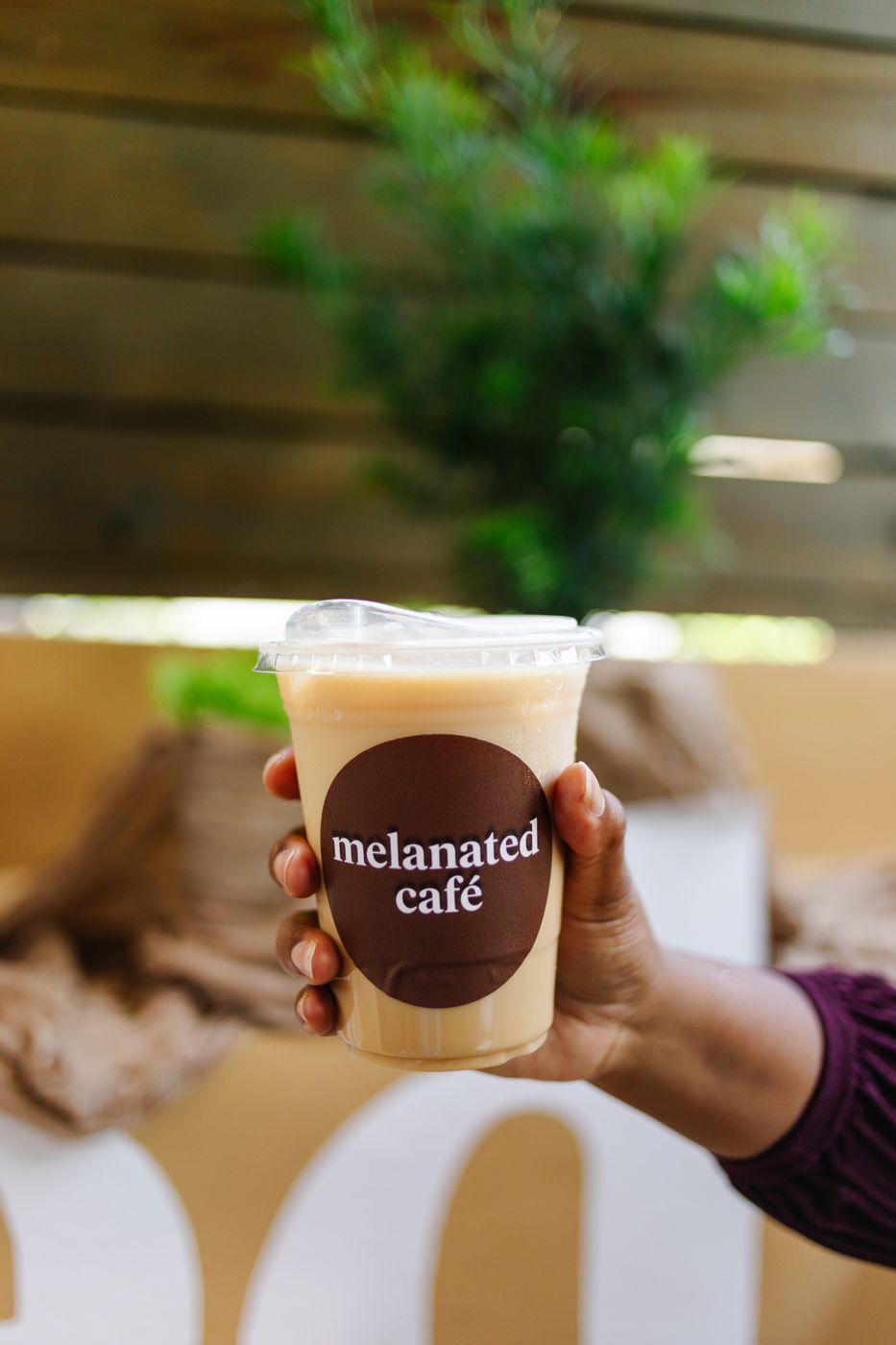 Melanated café iced coffee