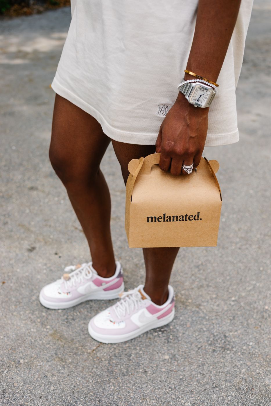 Guest leaving with a gift box