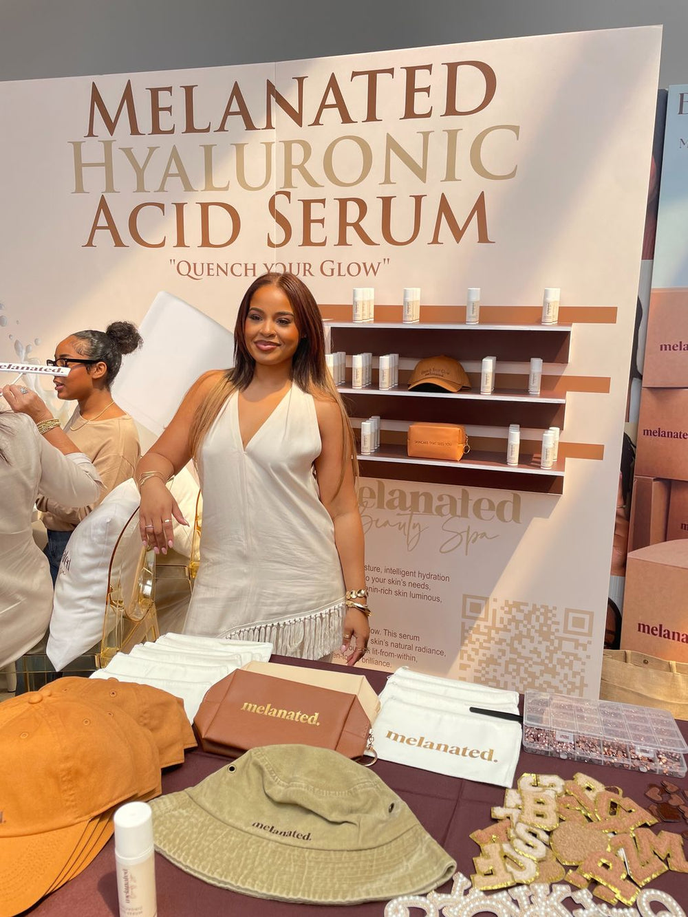 Guests with the serum